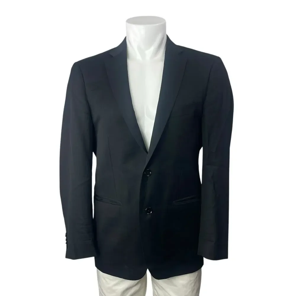Indochino Men's Black Notch Lapel Long Sleeve Blazer Sports Suit Jacket Size M